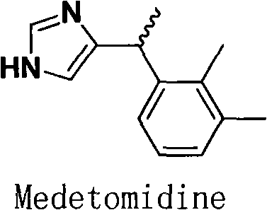 Method for resolution of levorotatory enantiomer and dexiotropic enantiomer of medetomidine
