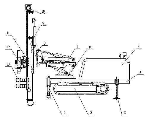 Multifunctional micropile drilling machine