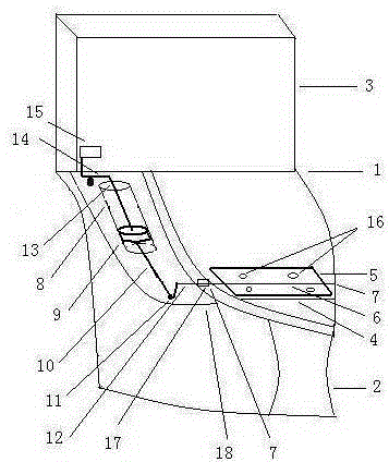 a flush toilet