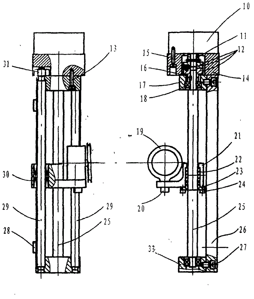 Molybdenum-wire three-guide-wheel tensioning system