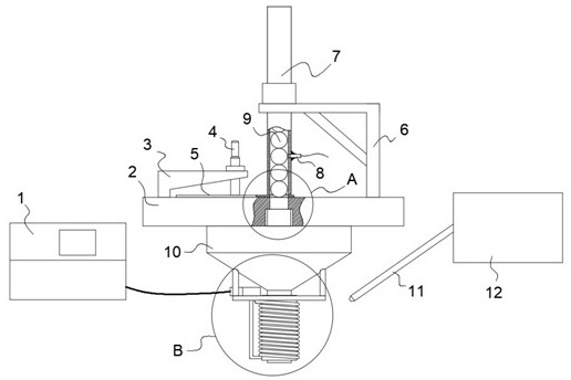 Electronic packaging BGA solder ball welding method and device based on electromagnetic pulse heating