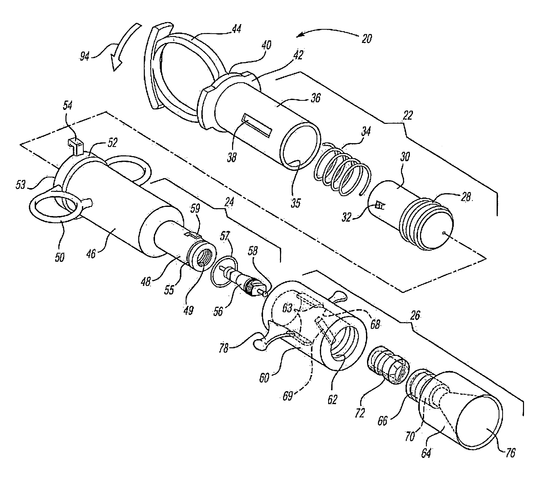 Medicament respiratory delivery device and method