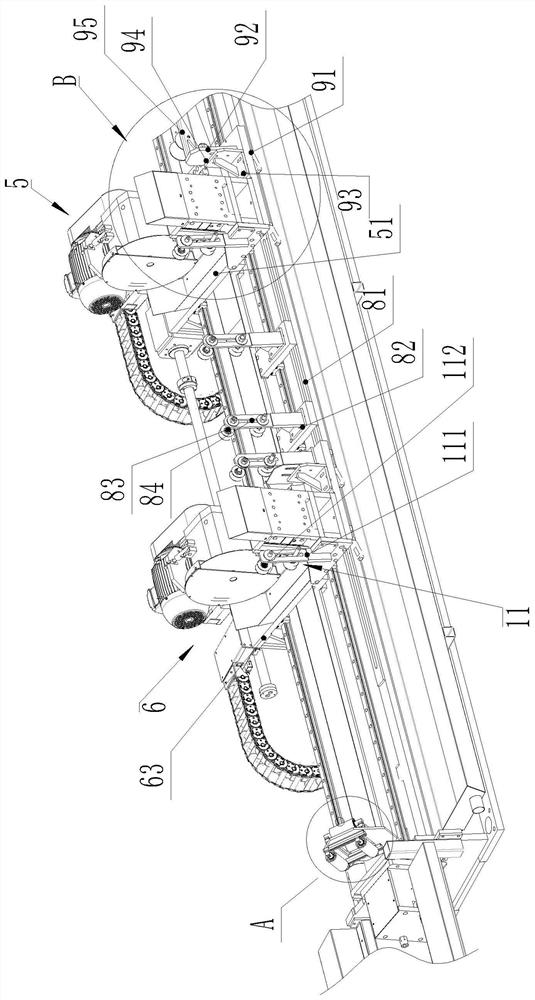Multi-head saw cutting device for pipes