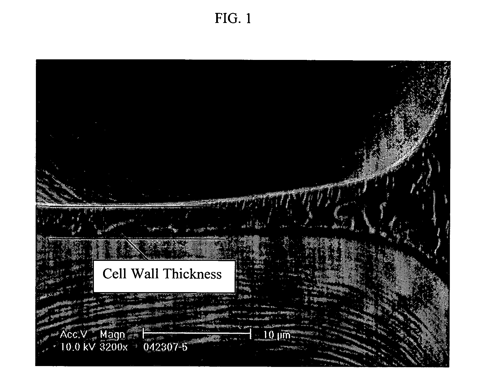 Method of forming thermoplastic foams using nano-particles to control cell morphology