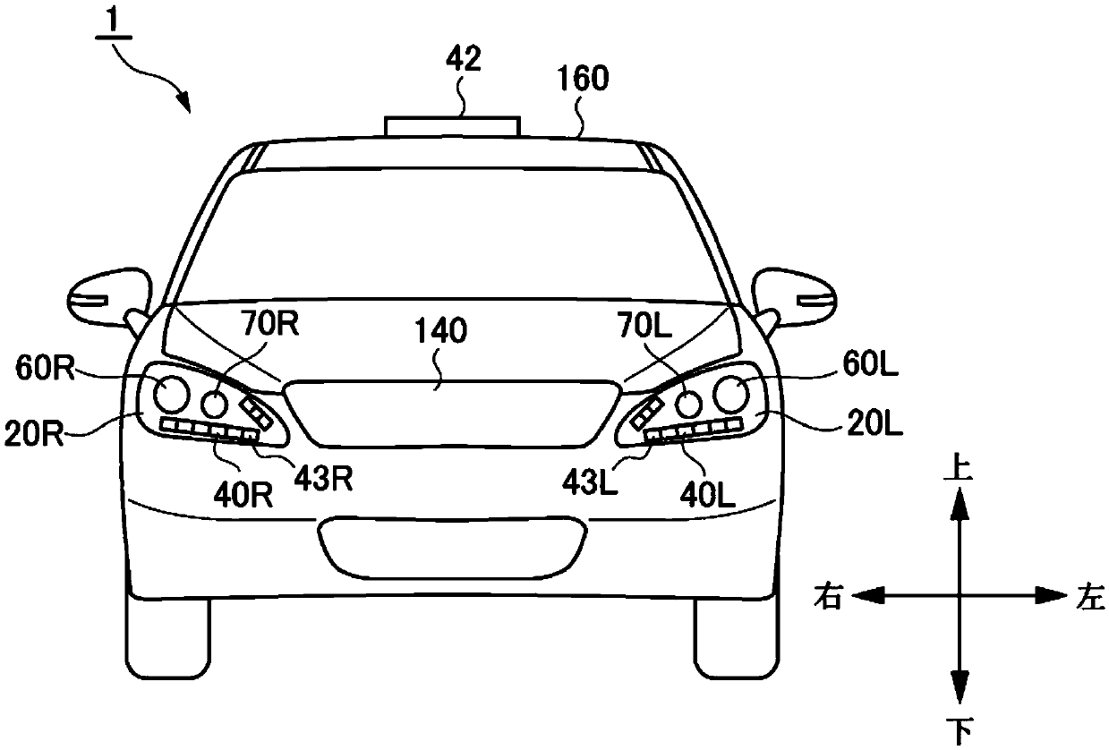 Vehicle lighting system, vehicle, vehicle system, and vehicle-to-vehicle communication system