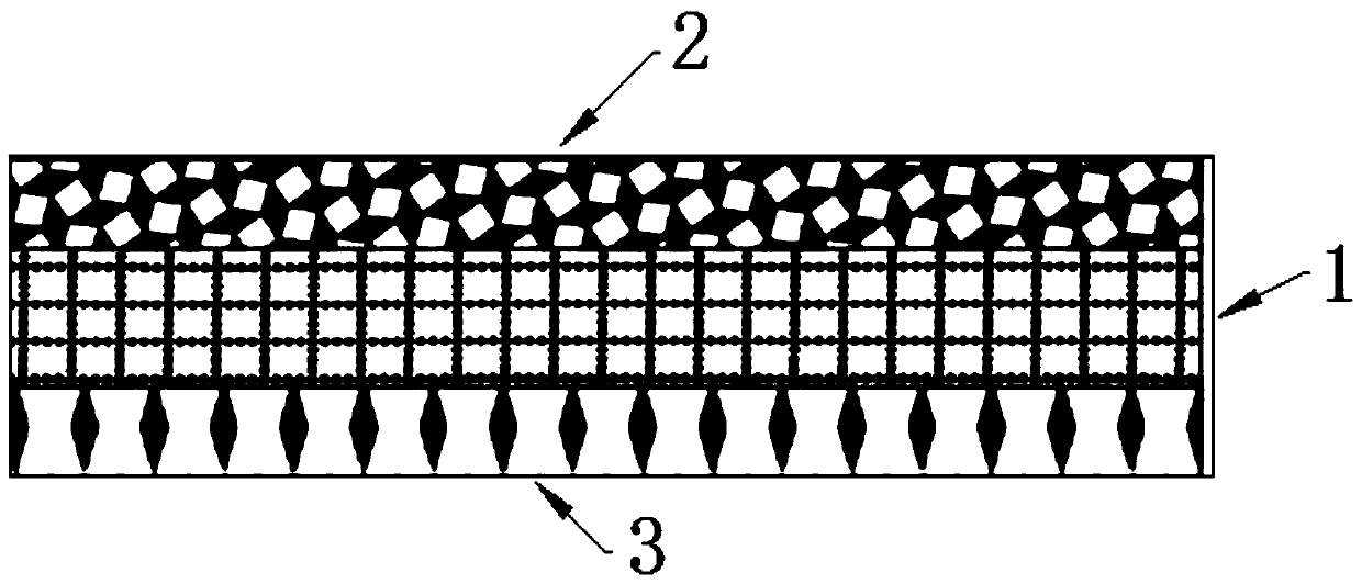 High-frequency protection single-sided glue preparation method