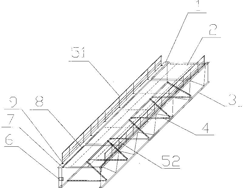 Crane beam frame construction method