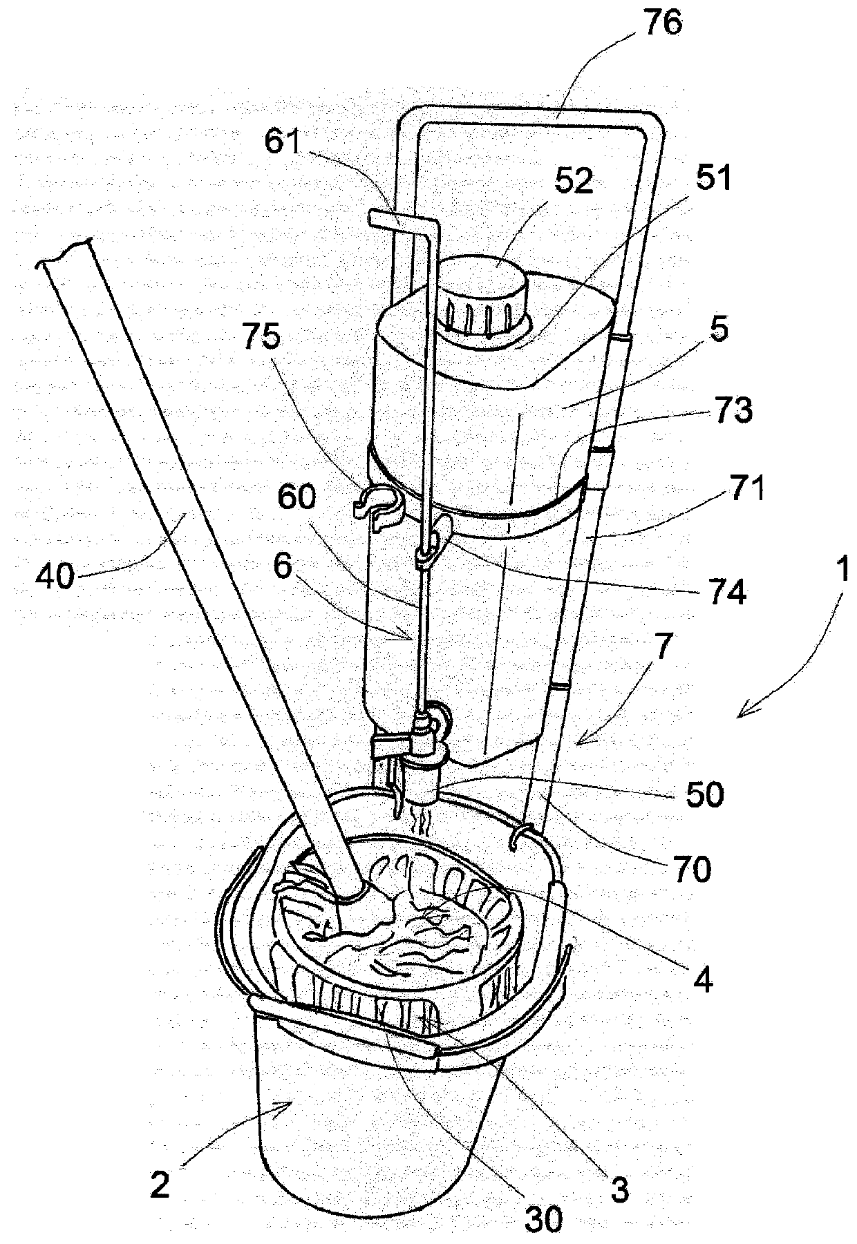 Cleaning apparatus for domestic use