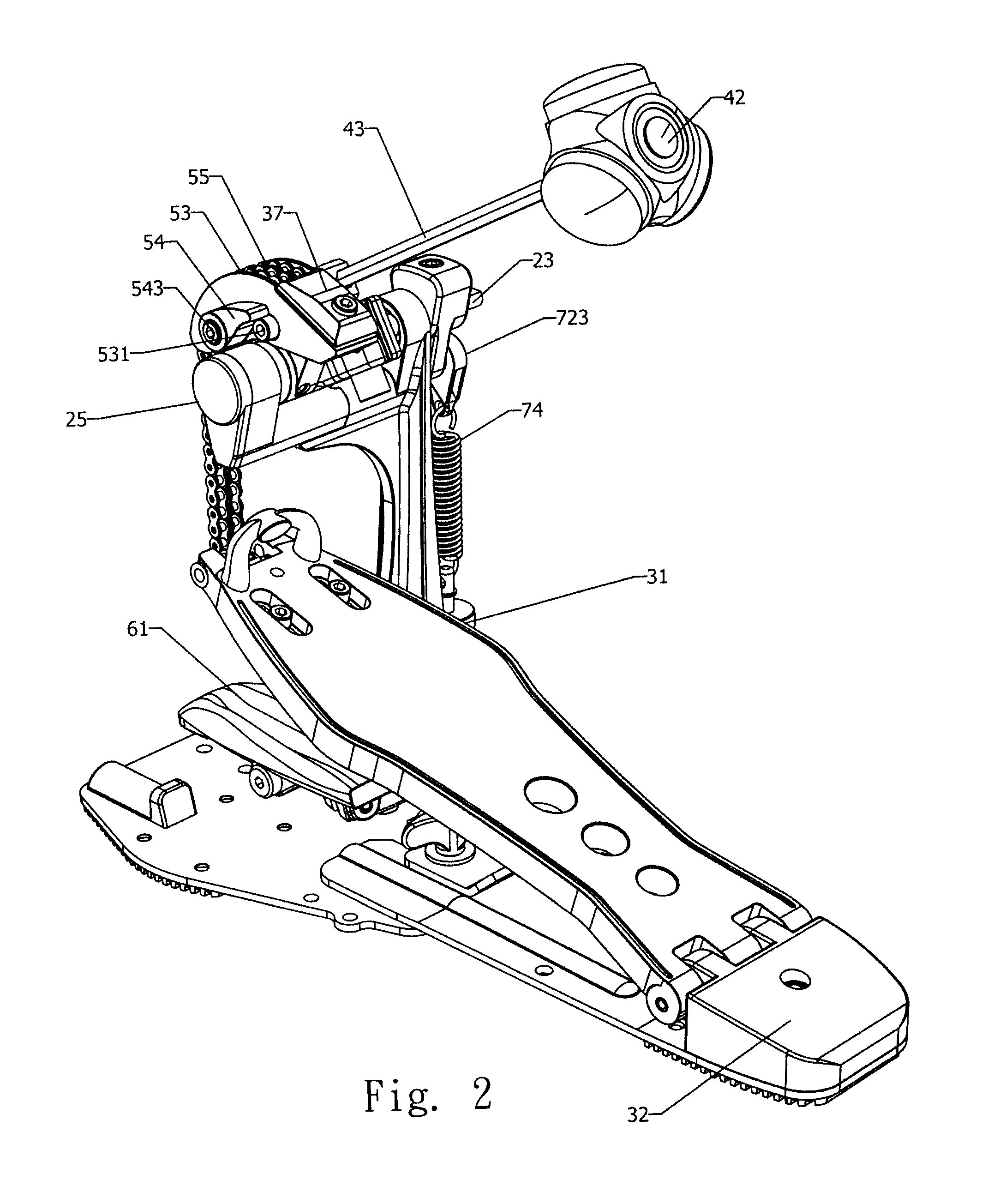 Modular Single-tower Drum Pedal System