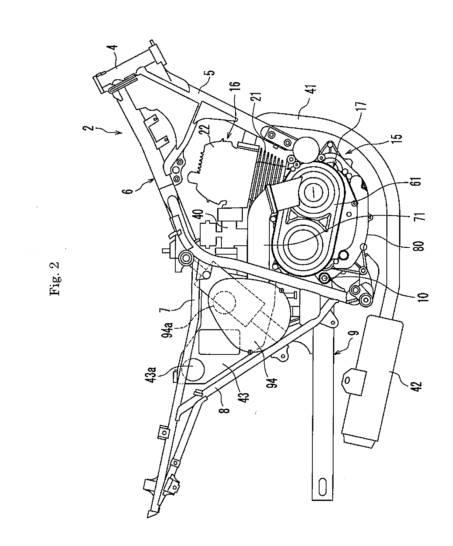 Belt-Type Continuously Variable Transmission Having Resin Block Belt and Motorcycle Including Belt-Type Continuously Variable Transmission
