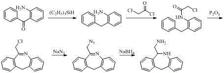 Synthesis method for epinastine intermediate