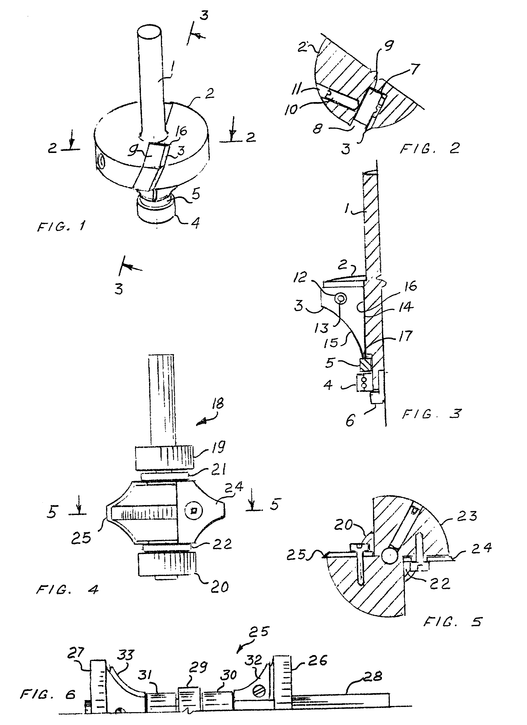 Knife-positioning washer for piloted router bit