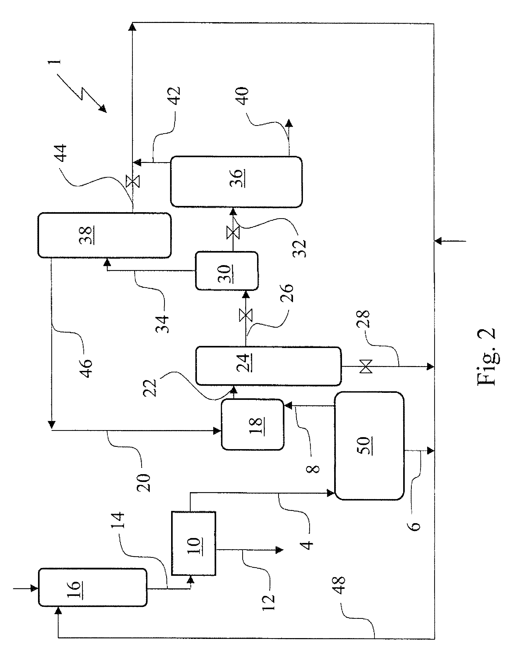 Process for isolation of an organic amine