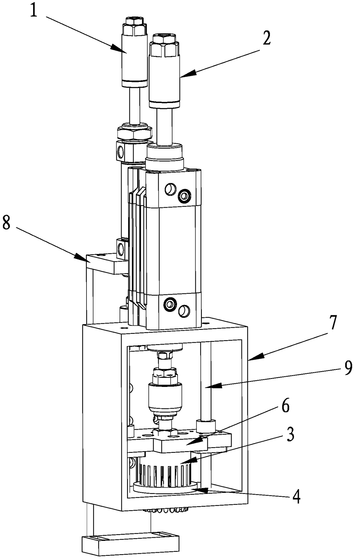 Hook correcting mechanism of groove type reversing device