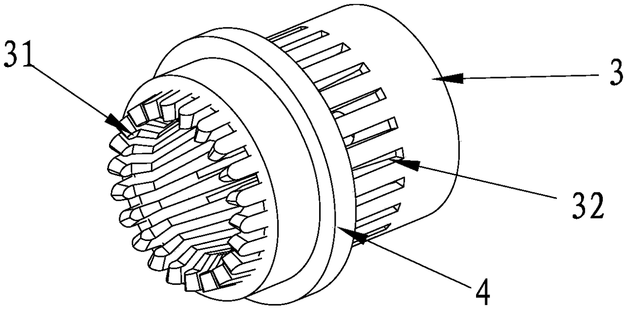 Hook correcting mechanism of groove type reversing device