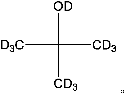 Total-deuteration tert butyl alcohol preparation method