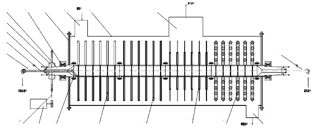 Sludge drying machine capable of carrying out combined adjustment on internal structure according to sludge properties