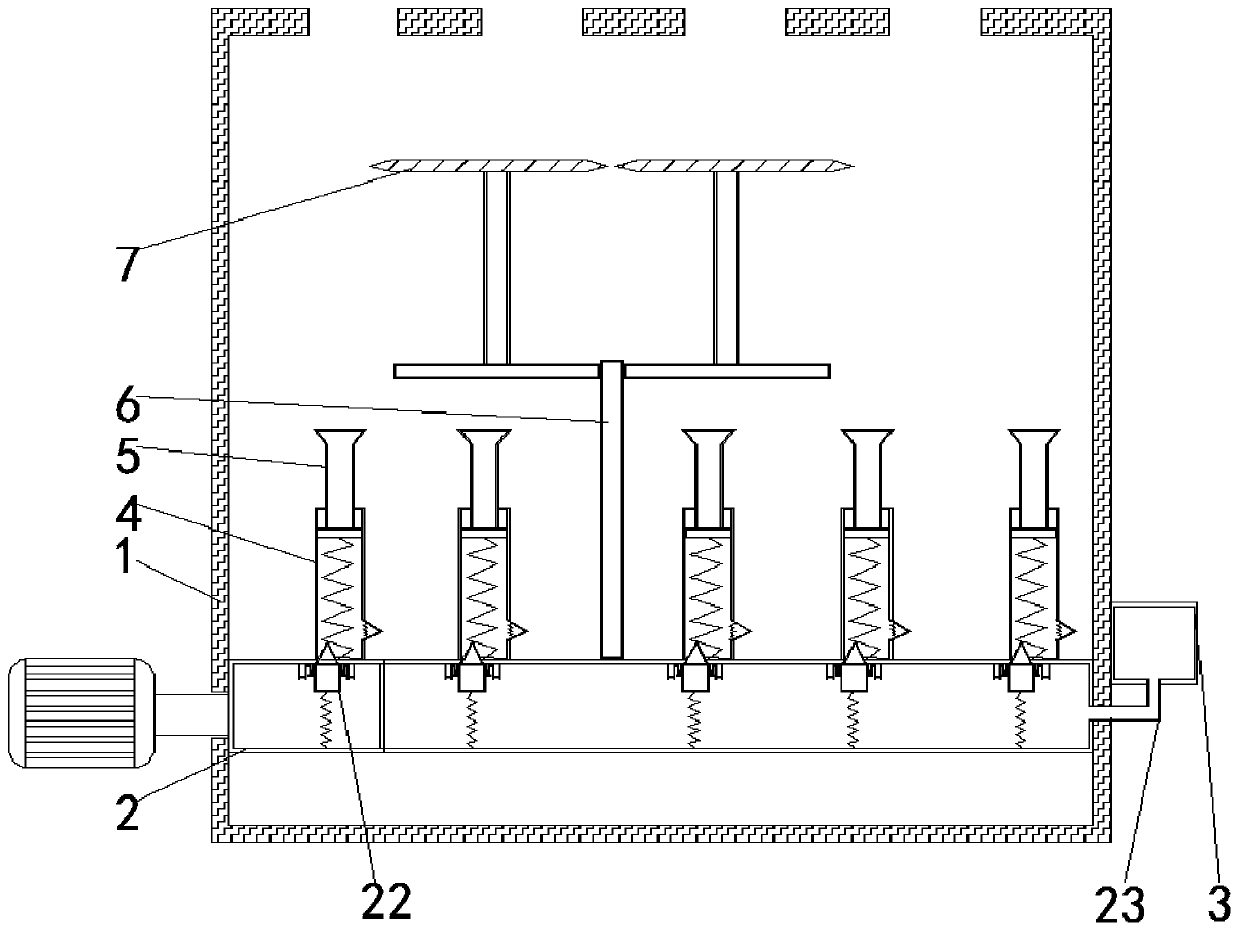 Organic fertilizer fermentation box capable of regulating moisture content