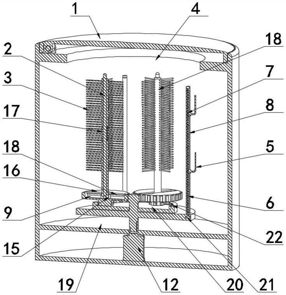 Vertical adjustable shoe brushing machine