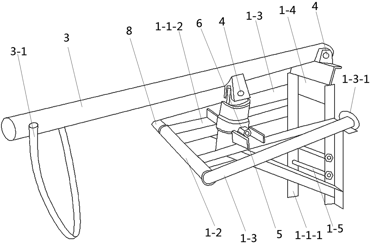 Anti-blowout line pole hoisting frame