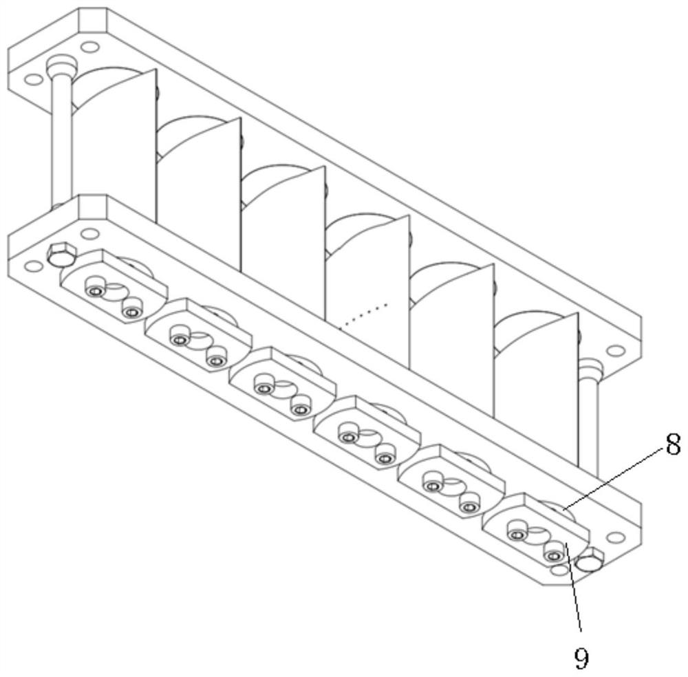 Plane cascade experimental device capable of independently adjusting mounting angle