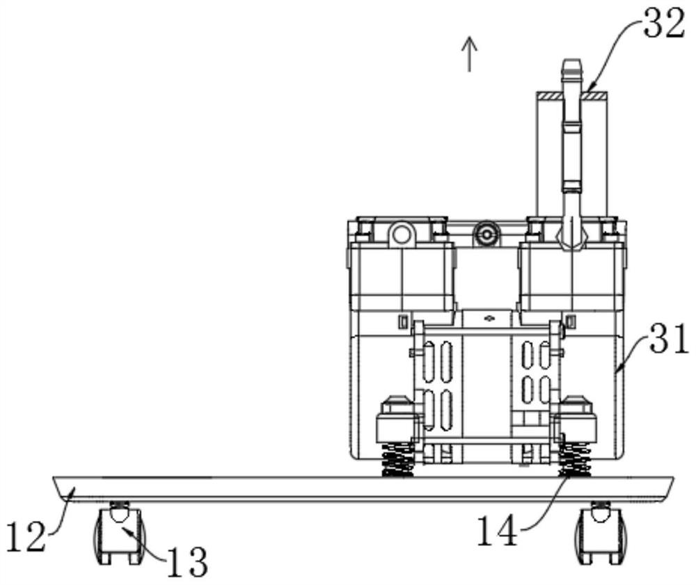 Modular structure system of oxygenerator