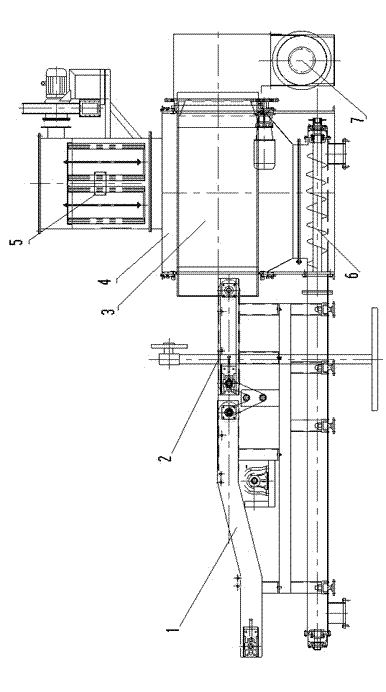 Bag tearing ventilation and dust removing equipment and method