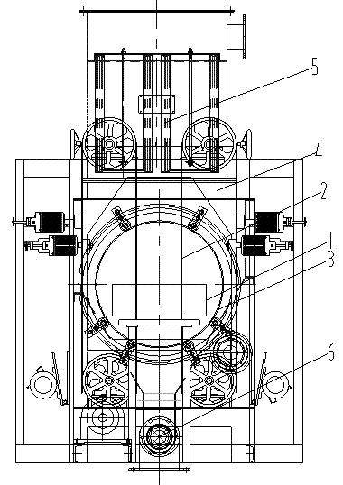 Bag tearing ventilation and dust removing equipment and method