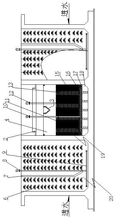 Highly-efficient aeration biological filter applied to advanced printing and dyeing wastewater treatment and treatment method thereof