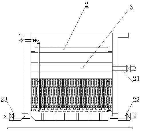 Highly-efficient aeration biological filter applied to advanced printing and dyeing wastewater treatment and treatment method thereof