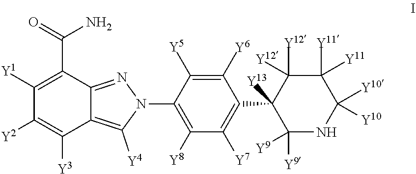 Deuterated (S)-2-(4-(piperidin-3-yl)phenyl)-2H-indazole-7-carboxamide