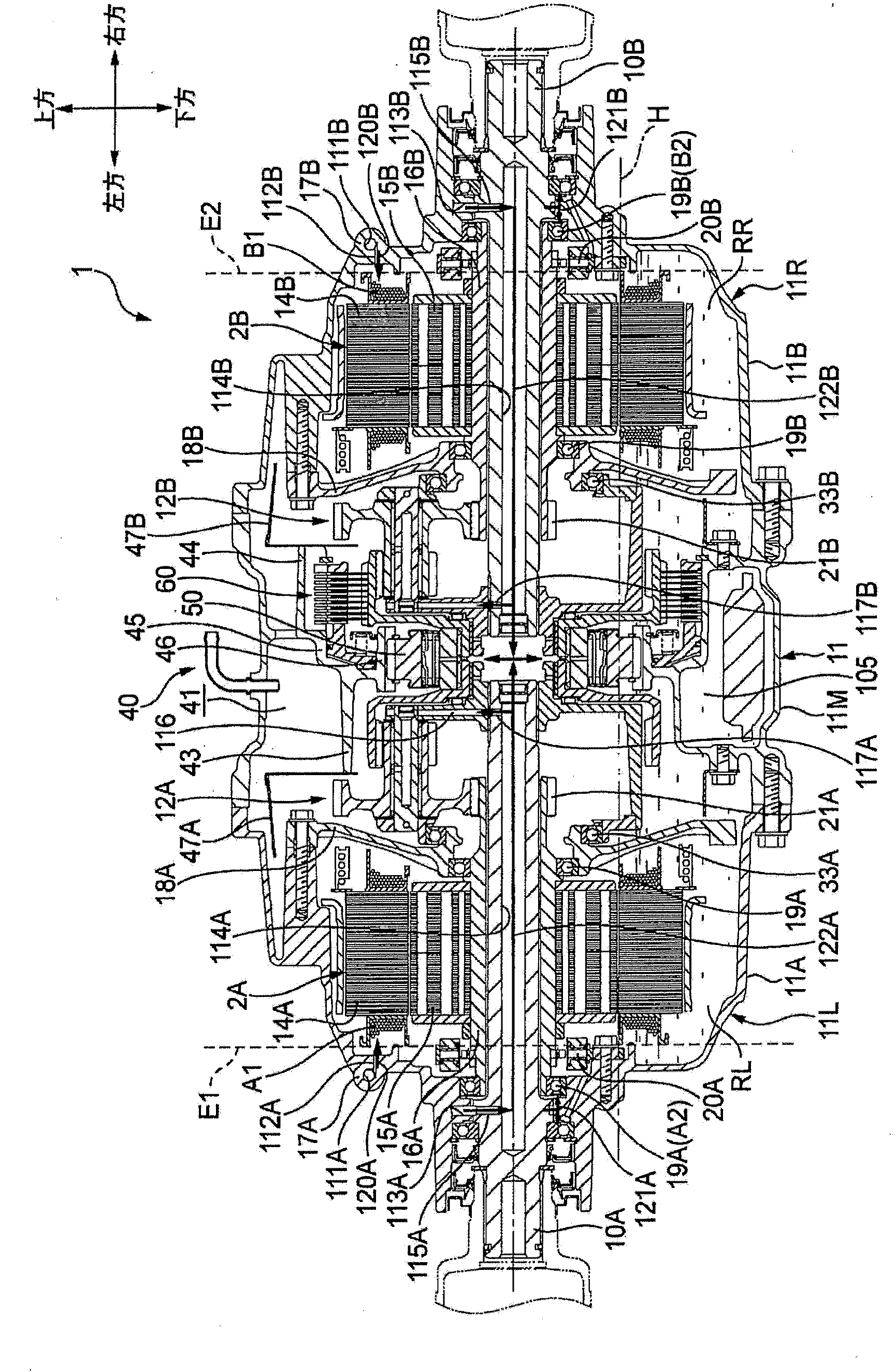 Drive device for vehicle