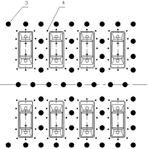 Method for controlling cracks of double-block type ballastless track bed slabs