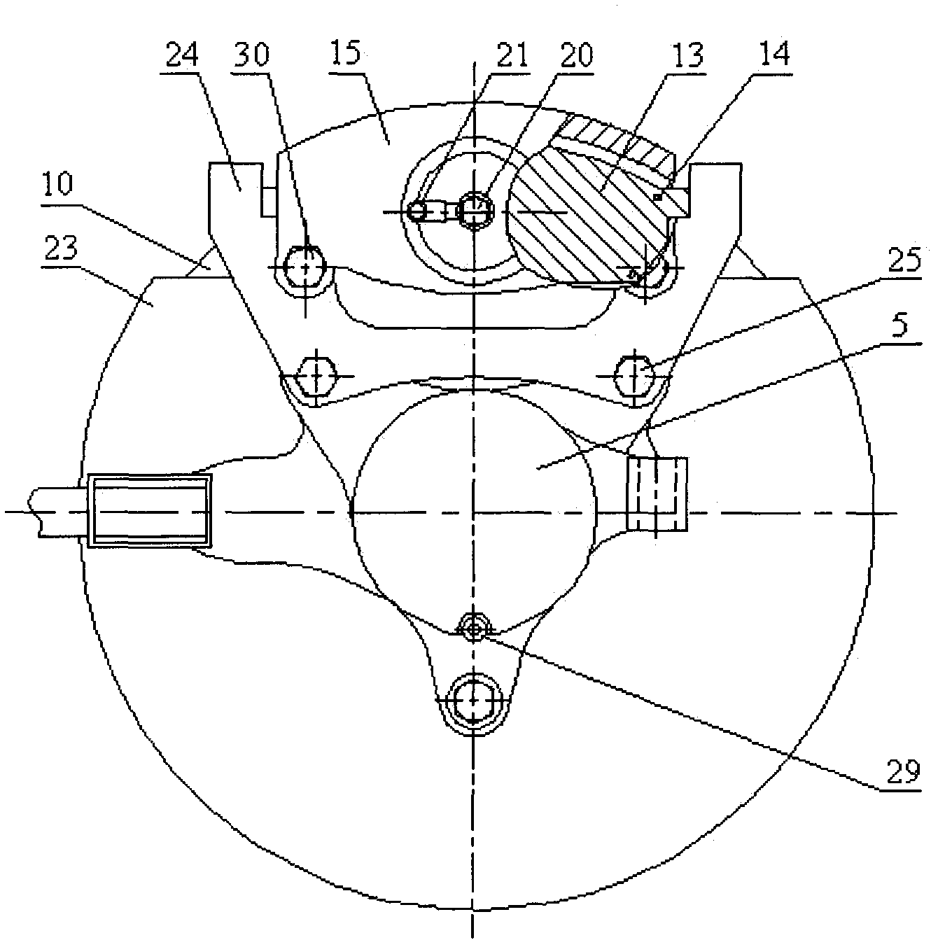 Automotive water-cooled disc brake