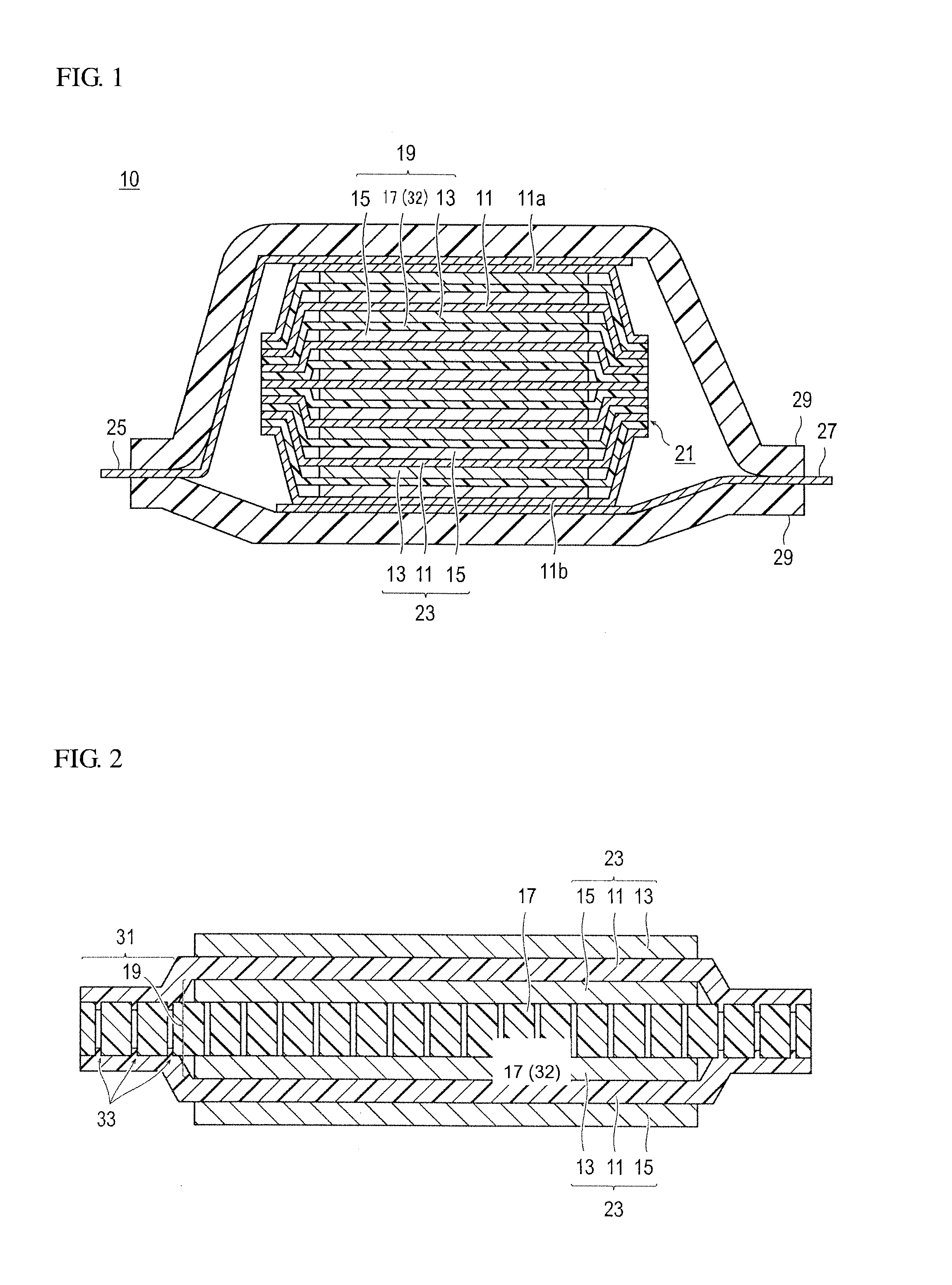 Bipolar secondary battery and method for producing the same