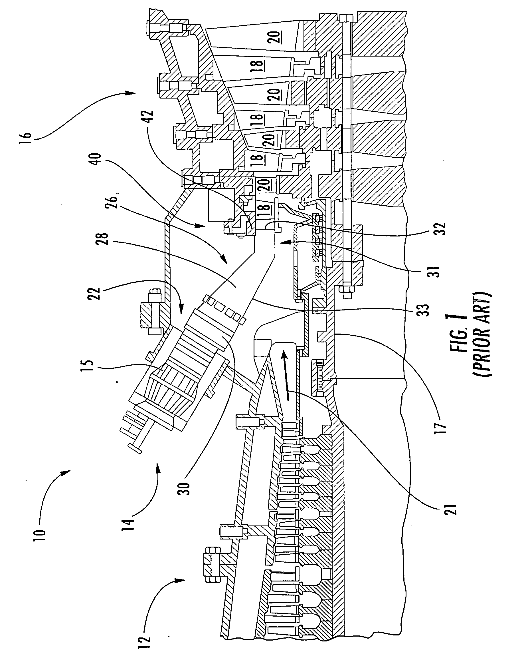 Support system for transition ducts