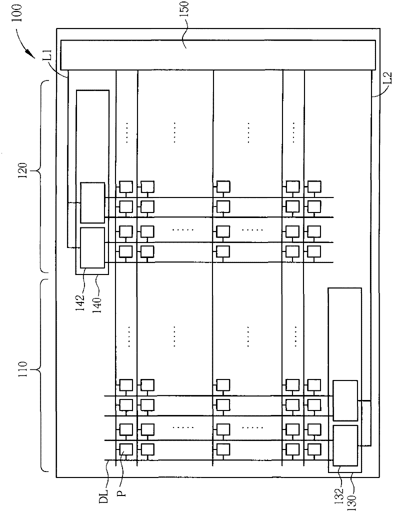 Display panel and source driving structure thereof