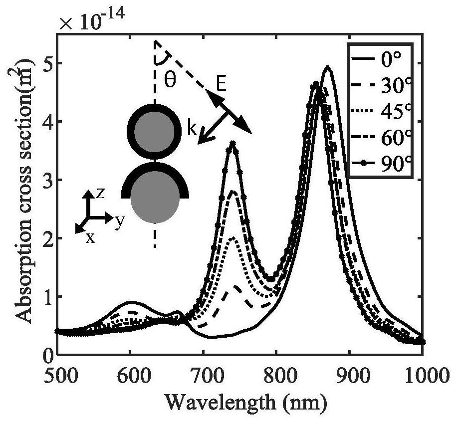 Heterogeneous double nanoparticle structures insensitive to polarization state of excitation light and their applications