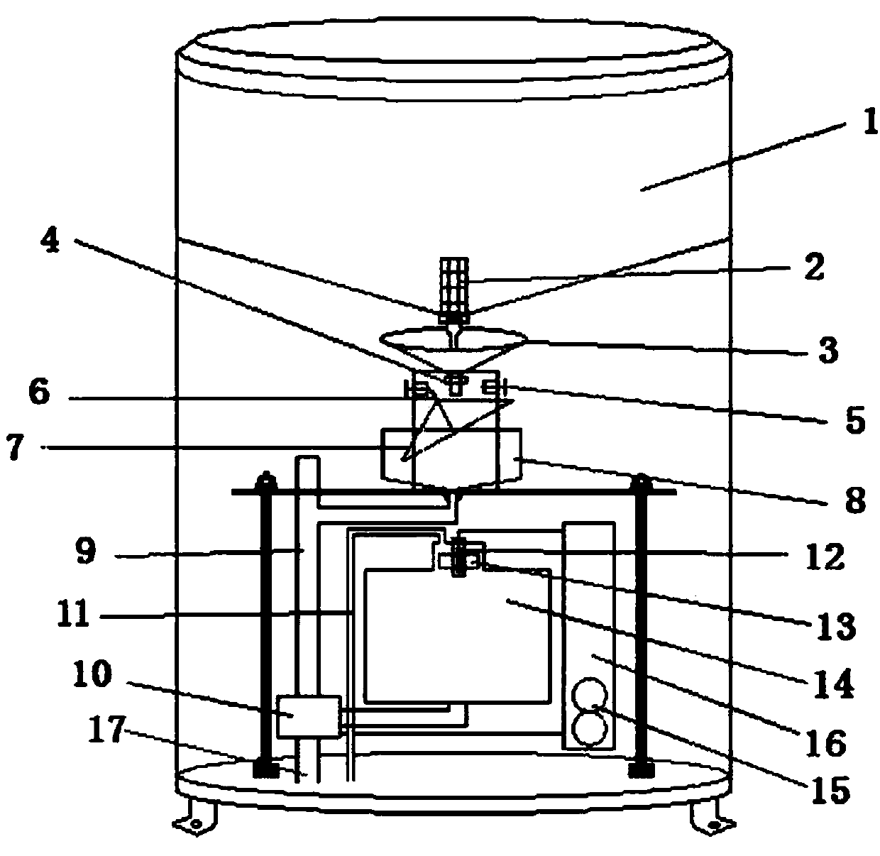 Traceable tipping bucket rain gauge and measuring method thereof
