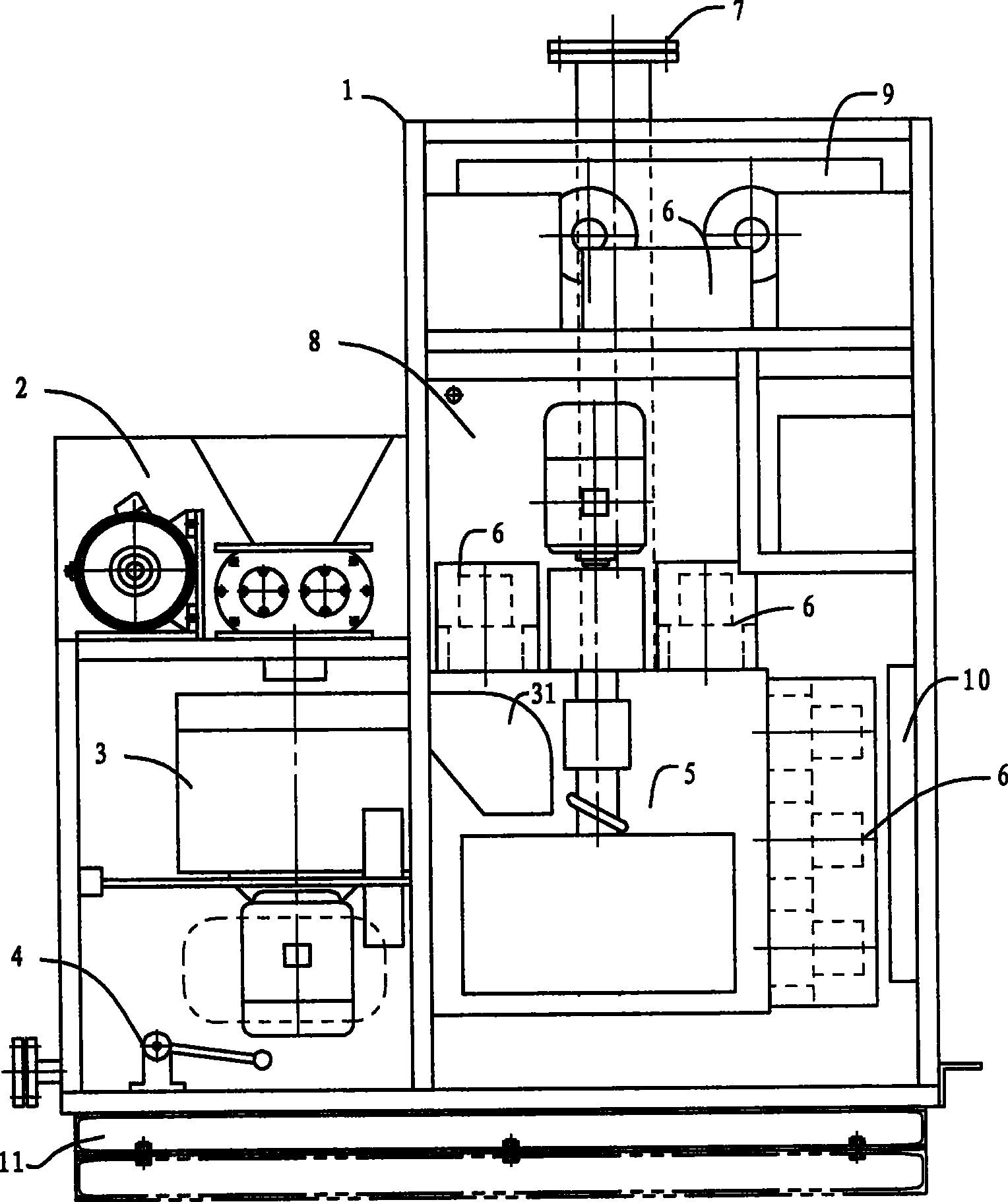 Food refuse treatment device