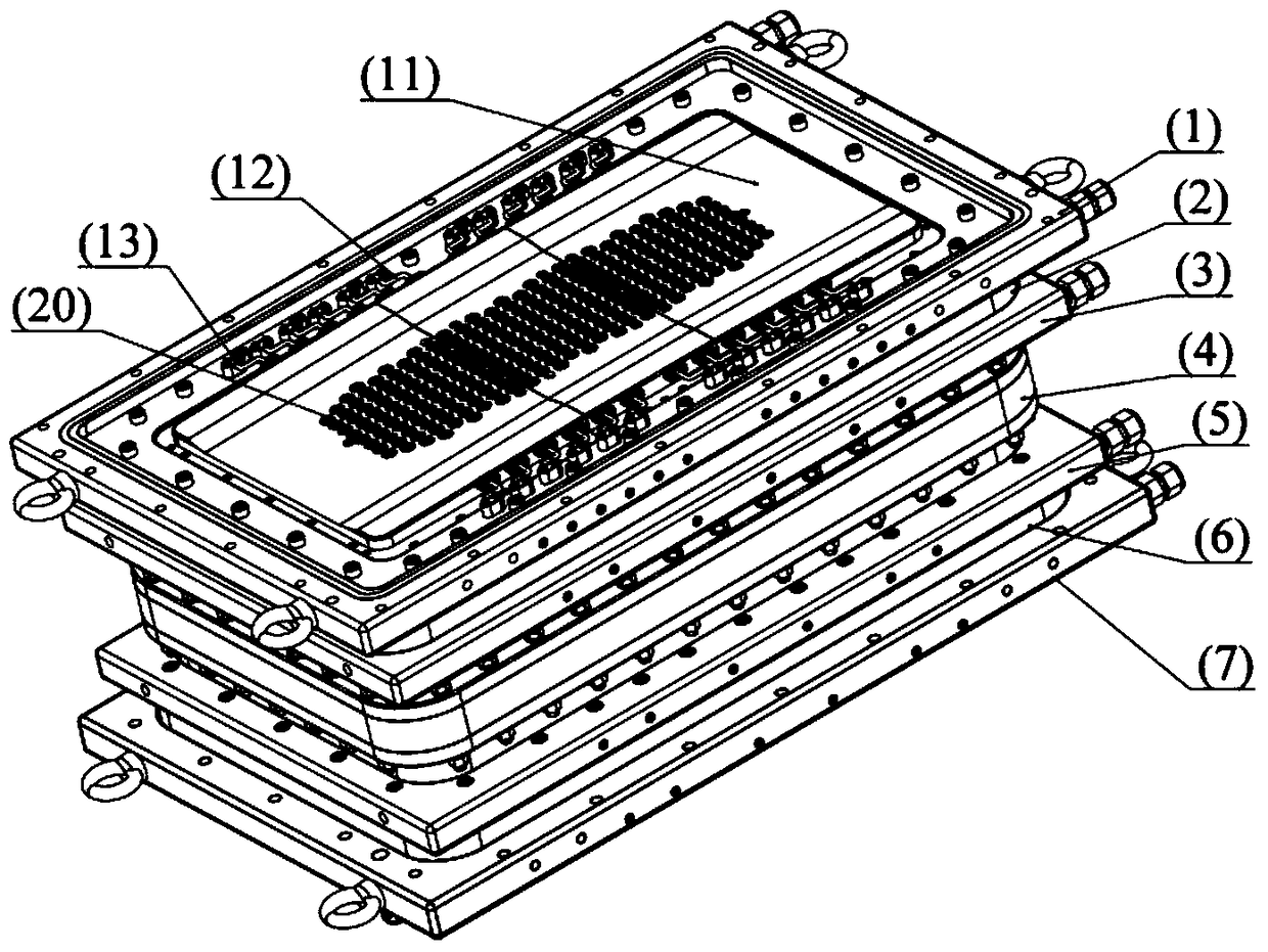 A high-power high-current ion source four-electrode support seat assembly