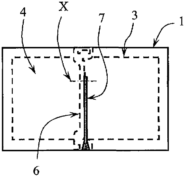 Electronic device with a touch screen, comprising a stand with at least three positions of use