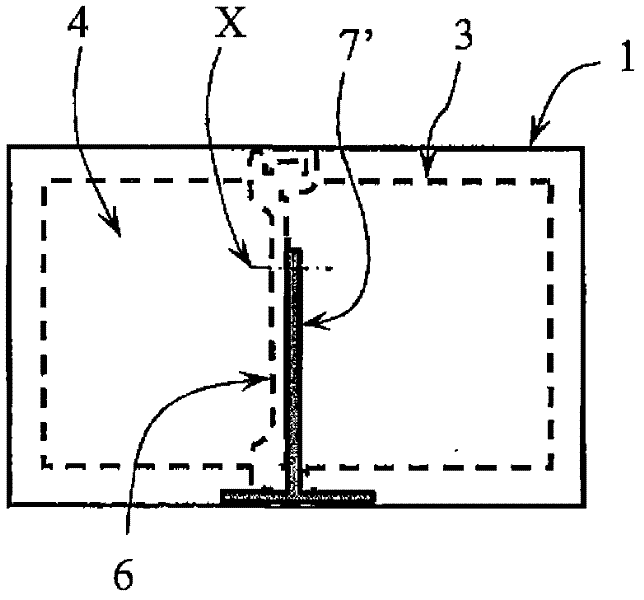 Electronic device with a touch screen, comprising a stand with at least three positions of use