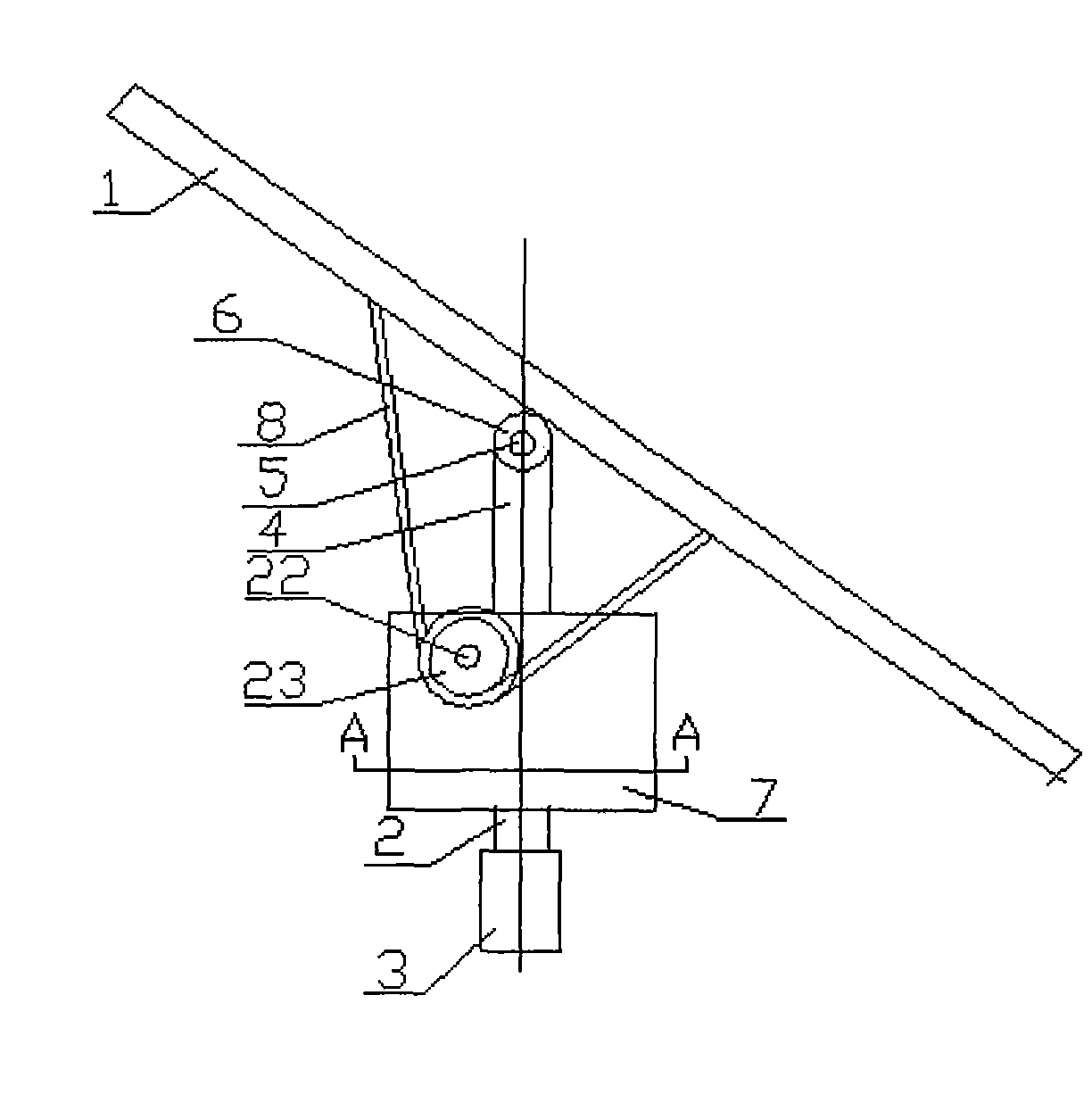 Toothed belt turbine transmission three-dimensional automatic solar tracking device
