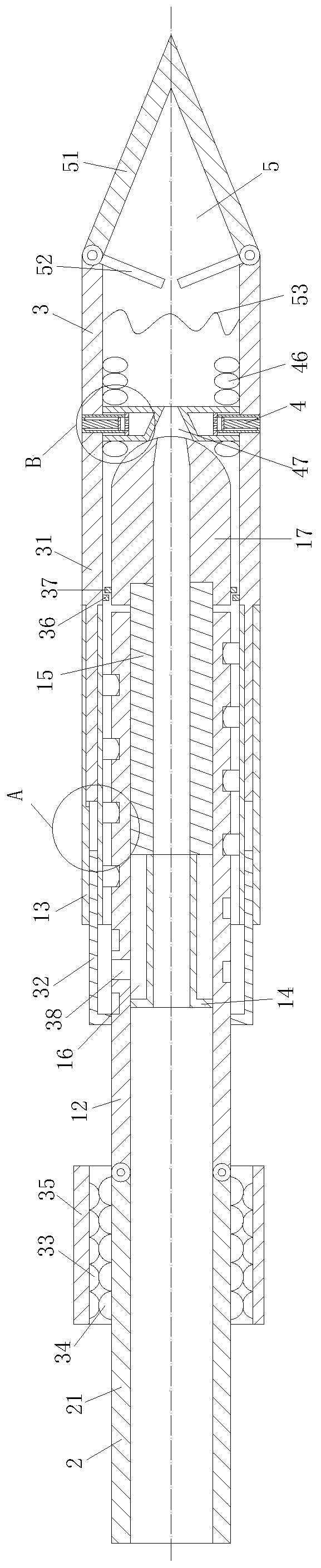Side slope reinforcement anchor rod for construction engineering