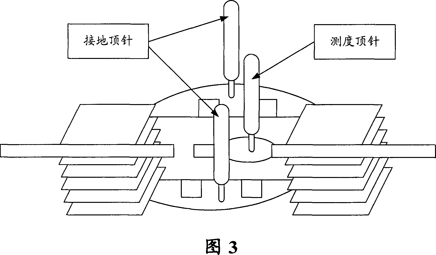 Mobile phone thimble-type RF calibration clamp