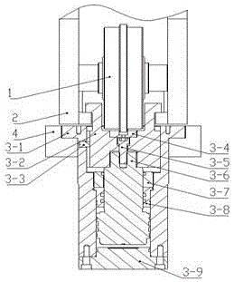 Floating and clamping integrated oil cylinder mechanism with guide ...