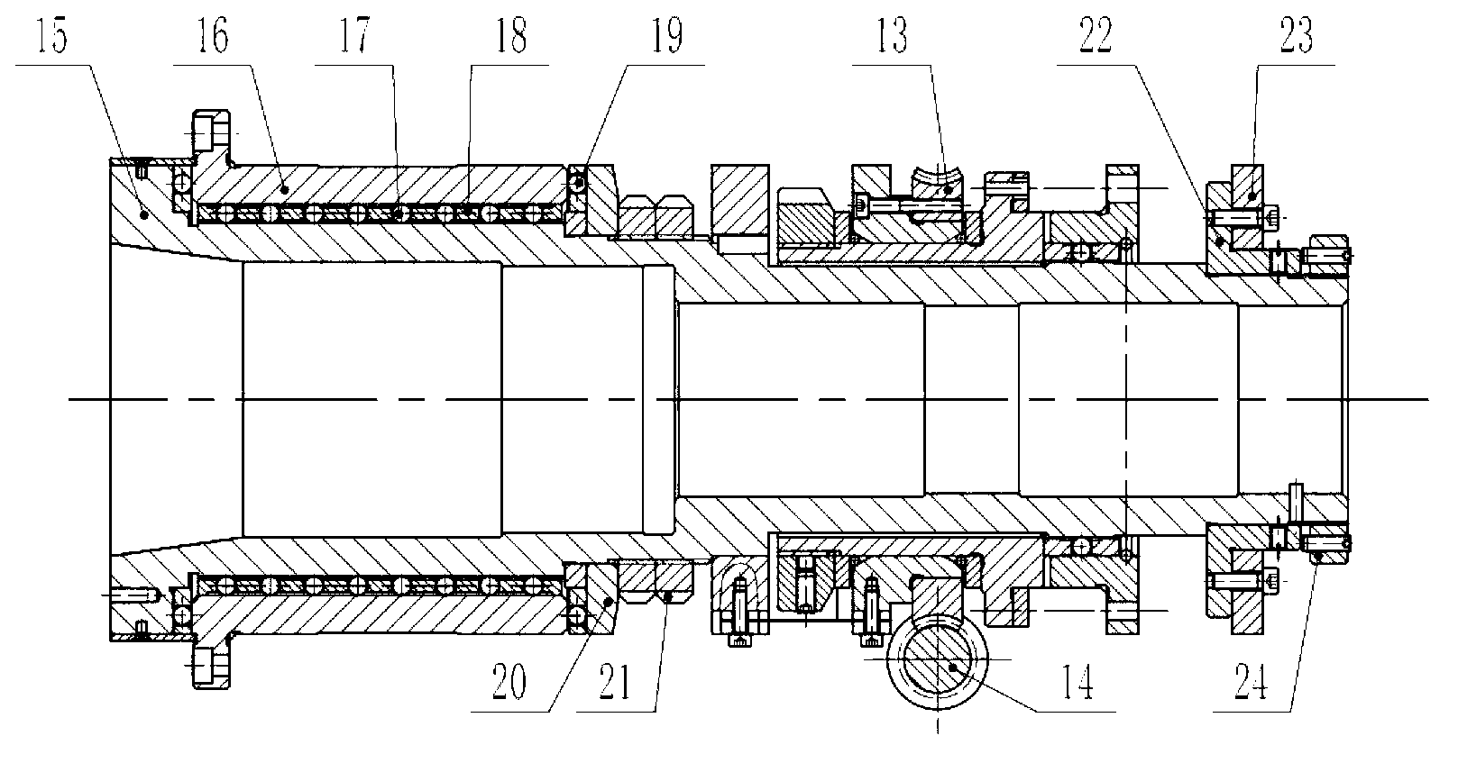 Single-sided meshing measurement device for face gear errors