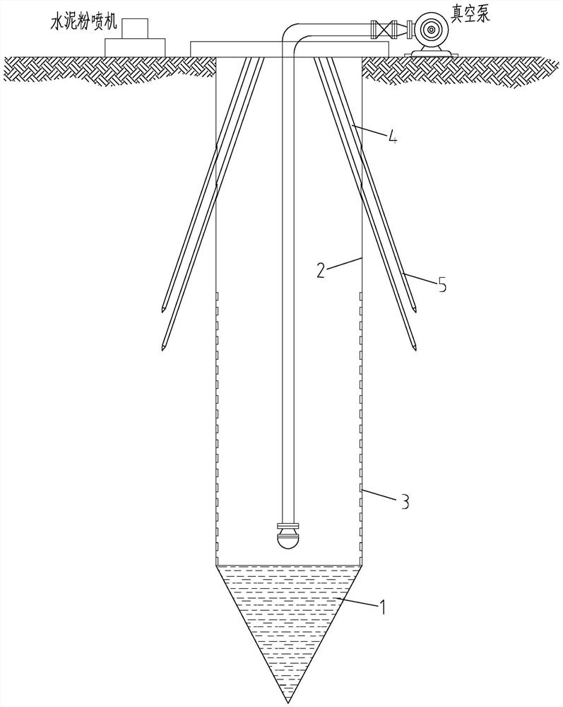 Concrete tubular pile system suitable for soft soil foundation and construction method thereof