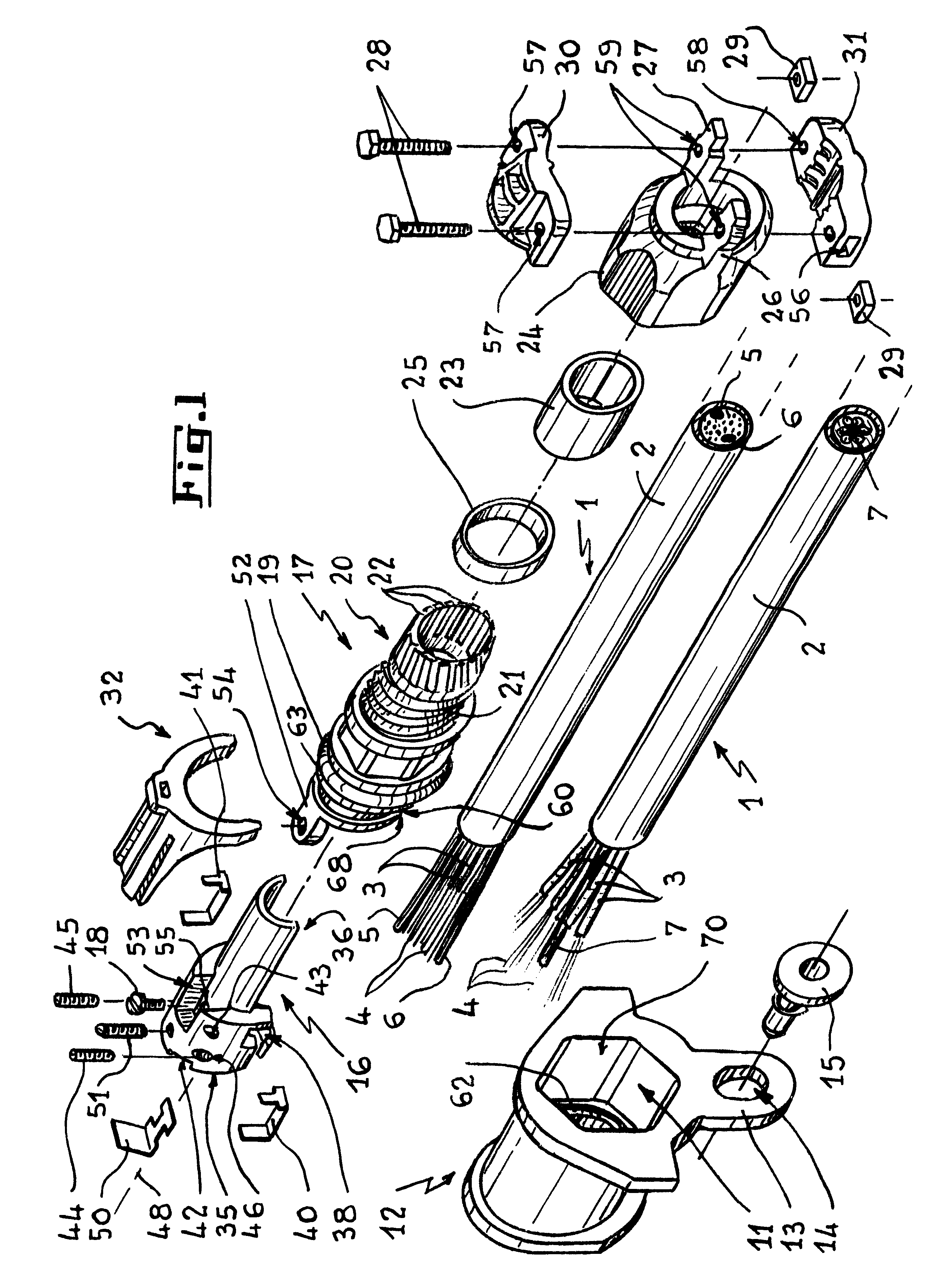 Optical fiber cable inlet device